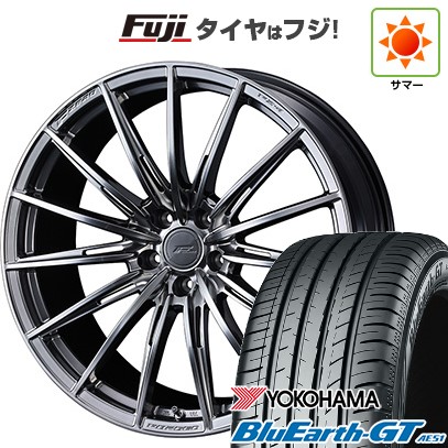 シビック(FL系 FK系)等 夏タイヤ ホイール4本セット 235/35R19 ヨコハマ ブルーアース GT AE51 WEDS ウェッズ F-ZERO FZ-4 19インチ