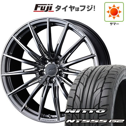 【パンク保証付き】シビック(FL系 FK系)等 夏タイヤ ホイール4本セット 235/35R19 ニットー NT555 G2 WEDS ウェッズ F-ZERO FZ-4 19インチ