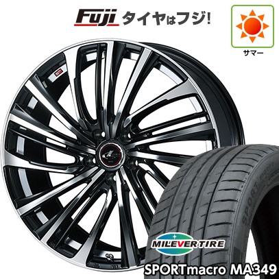 シビック(FL系 FK系)等 夏タイヤ ホイール4本セット 235/35R19 ミレバー スポーツマクロ MA349(限定) WEDS ウェッズ レオニス FS 19インチ