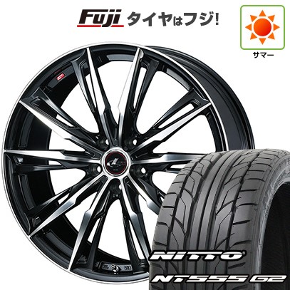 【パンク保証付き】シビック(FL系 FK系)等 夏タイヤ ホイール4本セット 235/35R19 ニットー NT555 G2 WEDS ウェッズ レオニス GX 19インチ