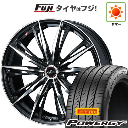 シビック(FL系 FK系)等 夏タイヤ ホイール4本セット 235/35R19 ピレリ パワジー WEDS ウェッズ レオニス GX 19インチ