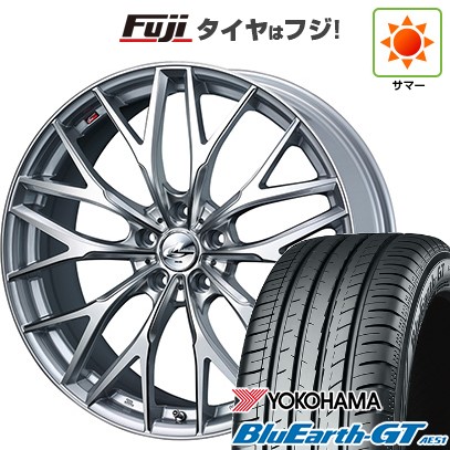 シビック(FL系 FK系)等 夏タイヤ ホイール4本セット 235/35R19 ヨコハマ ブルーアース GT AE51 WEDS ウェッズ レオニス MX 19インチ