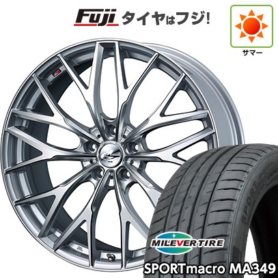 シビック(FL系 FK系)等 夏タイヤ ホイール4本セット 235/35R19 ミレバー スポーツマクロ MA349(限定) WEDS ウェッズ レオニス MX 19インチ