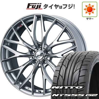 【パンク保証付き】シビック(FL系 FK系)等 夏タイヤ ホイール4本セット 235/35R19 ニットー NT555 G2 WEDS ウェッズ レオニス MX 19インチ