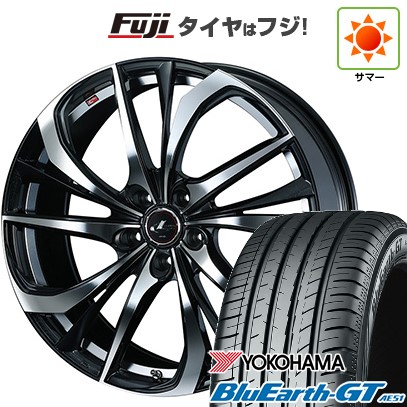 シビック(FL系 FK系)等 夏タイヤ ホイール4本セット 235/35R19 ヨコハマ ブルーアース GT AE51 WEDS ウェッズ レオニス TE 19インチ
