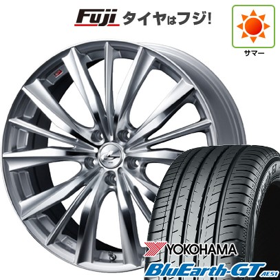 シビック(FL系 FK系)等 夏タイヤ ホイール4本セット 235/35R19 ヨコハマ ブルーアース GT AE51 WEDS ウェッズ レオニス VX 19インチ