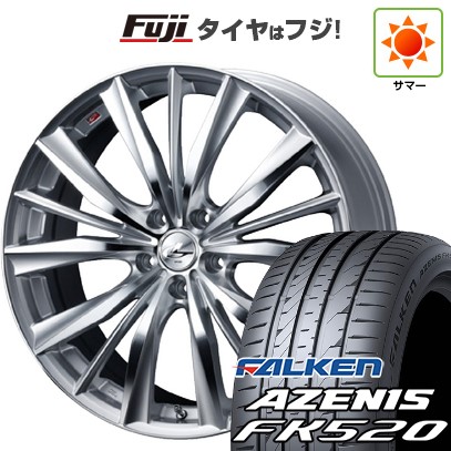 シビック(FL系 FK系)等 夏タイヤ ホイール4本セット 235/35R19 ファルケン アゼニス FK520L WEDS ウェッズ レオニス VX 19インチ