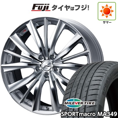 シビック(FL系 FK系)等 夏タイヤ ホイール4本セット 235/35R19 ミレバー スポーツマクロ MA349(限定) WEDS ウェッズ レオニス VX 19インチ