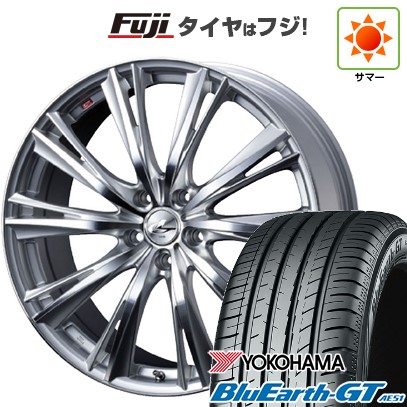 シビック(FL系 FK系)等 夏タイヤ ホイール4本セット 235/35R19 ヨコハマ ブルーアース GT AE51 WEDS ウェッズ レオニス WX 19インチ