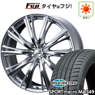 シビック(FL系 FK系)等 夏タイヤ ホイール4本セット 235/35R19 ミレバー スポーツマクロ MA349(限定) WEDS ウェッズ レオニス WX 19インチ