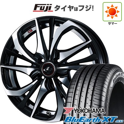 【新品】ライズ/ロッキー(ハイブリッド) 夏タイヤ ホイール4本セット 195/60R17 ヨコハマ ブルーアース XT AE61 ウェッズ レオニス TE 17インチ