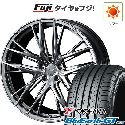シビック(FL系 FK系)等 夏タイヤ ホイール4本セット 235/35R19 ヨコハマ ブルーアース GT AE51 WEDS ウェッズ F-ZERO FZ-5 19インチ