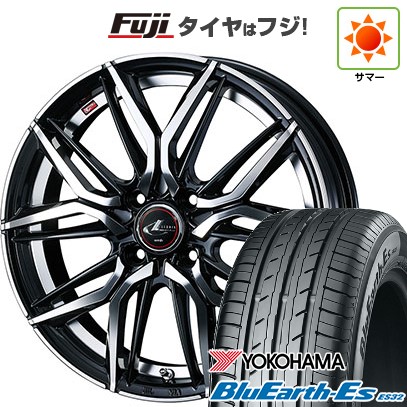 【新品 軽自動車】N-BOX タント スペーシア 夏タイヤ ホイール4本セット 165/55R15 ヨコハマ ブルーアース ES32 ウェッズ レオニス LM 15インチ