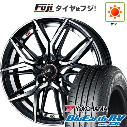 【パンク保証付き】【新品 軽自動車】N-BOX タント スペーシア 夏タイヤ ホイール4本セット 165/55R15 ヨコハマ ブルーアース RV-03CK ウェッズ レオニス LM 15インチ