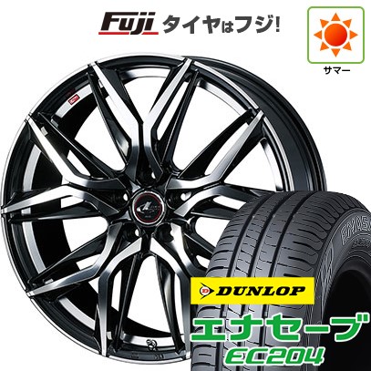 【新品】フリード 5穴/114 夏タイヤ ホイール4本セット 195/55R16 ダンロップ エナセーブ EC204 ウェッズ レオニス LM 16インチ