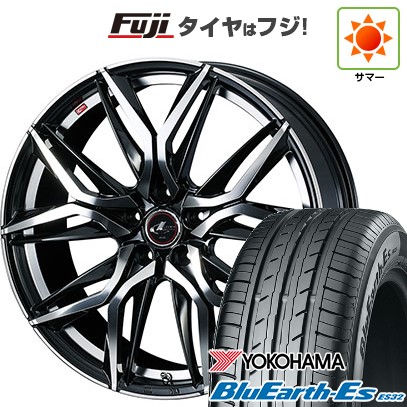 【新品】フリード 5穴/114 夏タイヤ ホイール4本セット 195/55R16 ヨコハマ ブルーアース ES32 ウェッズ レオニス LM 16インチ