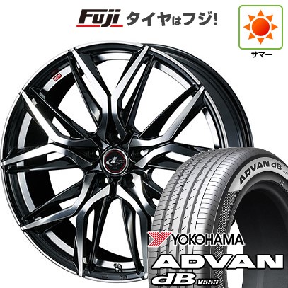 【新品】60系プリウス 夏タイヤ ホイール4本セット 195/60R17 ヨコハマ アドバン dB V553 ウェッズ レオニス LM 17インチ