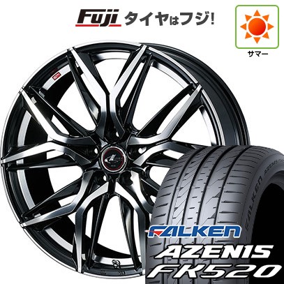 シビック(FL系 FK系)等 夏タイヤ ホイール4本セット 235/35R19 ファルケン アゼニス FK520L WEDS ウェッズ レオニス LM 19インチ