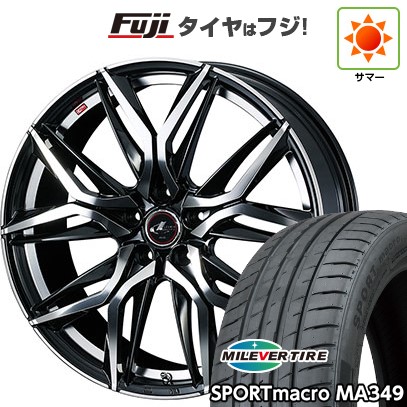 シビック(FL系 FK系)等 夏タイヤ ホイール4本セット 235/35R19 ミレバー スポーツマクロ MA349(限定) WEDS ウェッズ レオニス LM 19インチ