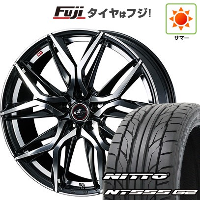 【パンク保証付き】シビック(FL系 FK系)等 夏タイヤ ホイール4本セット 235/35R19 ニットー NT555 G2 WEDS ウェッズ レオニス LM 19インチ