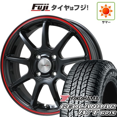 【新品 軽自動車】N-BOX タント スペーシア 夏タイヤ ホイール4本セット 165/55R15 ヨコハマ ジオランダー A/T G015 RBL レアマイスター LMスポーツLM-QR 15インチ