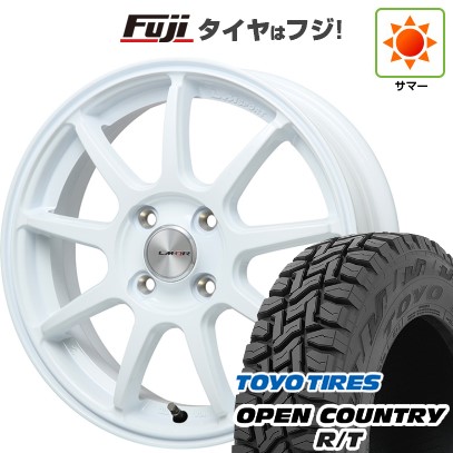 【新品 軽自動車】N-BOX タント スペーシア 夏タイヤ ホイール4本セット 155/65R14 トーヨー オープンカントリー R/T RBL レアマイスター LMスポーツLM-QR ホワイト 14インチ