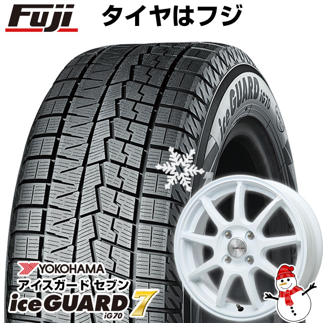 【新品 軽自動車】タフト ソリオ スタッドレスタイヤ ホイール4本セット 165/65R15 ヨコハマ アイスガード7 セブンIG70 レアマイスター LMスポーツLM-QR ホワイト 15インチ(送料無料)
