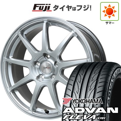 【新品】シエンタ 2022- 夏タイヤ ホイール4本セット 195/55R16 ヨコハマ アドバン フレバV701 レアマイスター LMスポーツLM-QR ハイパーシルバー 16インチ