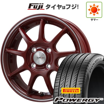 【新品 軽自動車】N-BOX タント スペーシア 夏タイヤ ホイール4本セット 165/55R15 ピレリ パワジー レアマイスター LMスポーツLM-QR レッド/ラインポリッシュ 15インチ