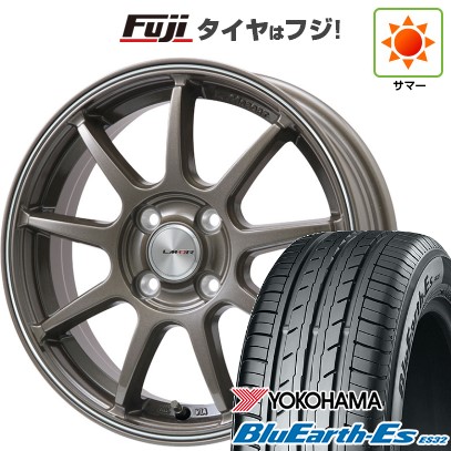 【新品 軽自動車】N-BOX タント スペーシア 夏タイヤ ホイール4本セット 165/55R15 ヨコハマ ブルーアース ES32 レアマイスター LMスポーツLM-QR ブロンズ/ラインポリッシュ 15インチ