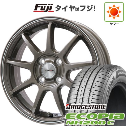 【新品 軽自動車】N-BOX タント スペーシア 夏タイヤ ホイール4本セット 165/55R15 ブリヂストン エコピア NH200 C レアマイスター LMスポーツLM-QR ブロンズ/ラインポリッシュ 15インチ