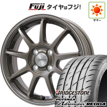 【新品 軽自動車】N-BOX タント スペーシア 夏タイヤ ホイール4本セット 165/55R15 ブリヂストン ポテンザ ADRENALIN RE004 レアマイスター LMスポーツLM-QR 15インチ