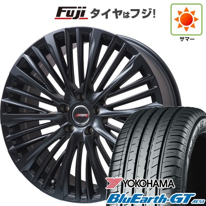 シビック(FL系 FK系)等 夏タイヤ ホイール4本セット 235/35R19 ヨコハマ ブルーアース GT AE51 プレミックス MER-X(マットブラック) 19インチ