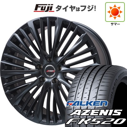 シビック(FL系 FK系)等 夏タイヤ ホイール4本セット 235/35R19 ファルケン アゼニス FK520L プレミックス MER-X(マットブラック) 19インチ
