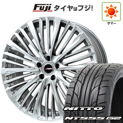 【パンク保証付き】シビック(FL系 FK系)等 夏タイヤ ホイール4本セット 235/35R19 ニットー NT555 G2 プレミックス MER-X(ハイパーシルバー) 19インチ