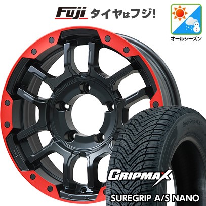 ジムニー オールシーズンタイヤ ホイール4本セット 175/80R16 グリップマックス シュアグリップ オールシーズン ナノ(限定) ビッグウエイ B-LUGNAS FRD 16インチ