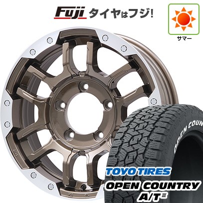 ジムニーシエラ/ジムニーノマド 夏タイヤ ホイール4本セット 215/70R16 トーヨー オープンカントリー A/T III RWL/RBL ビッグウエイ B-LUGNAS FRD(ブロンズ/リムポリッシュ) 16インチ