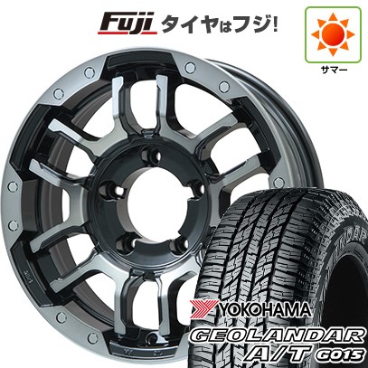 ジムニーシエラ/ジムニーノマド 夏タイヤ ホイール4本セット 215/70R16 ヨコハマ ジオランダー A/T G015 RBL ビッグウエイ B-LUGNAS FRD(ブラックポリッシュ/ブラッククリア) 16インチ