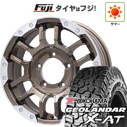 ジムニーシエラ/ジムニーノマド 夏タイヤ ホイール4本セット 215/70R16 ヨコハマ ジオランダー X-AT G016 ビッグウエイ B-LUGNAS FRD(ブロンズ/リムポリッシュ) 16インチ