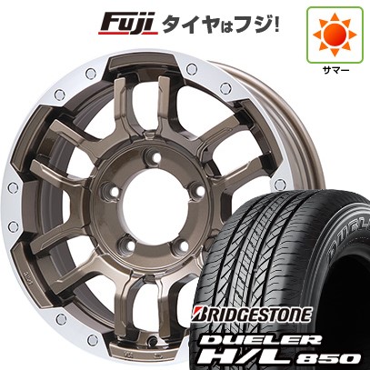 ジムニーシエラ/ジムニーノマド 夏タイヤ ホイール4本セット 215/70R16 ブリヂストン デューラー H/L850 ビッグウエイ B-LUGNAS FRD(ブロンズ/リムポリッシュ) 16インチ