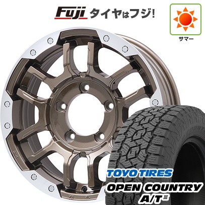 ジムニーシエラ/ジムニーノマド 夏タイヤ ホイール4本セット 215/70R16 トーヨー オープンカントリー A/T III RBL ビッグウエイ B-LUGNAS FRD(ブロンズ/リムポリッシュ) 16インチ