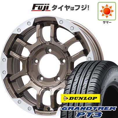 ジムニーシエラ/ジムニーノマド 夏タイヤ ホイール4本セット 215/70R16 ダンロップ グラントレック PT3 ビッグウエイ B-LUGNAS FRD(ブロンズ/リムポリッシュ) 16インチ