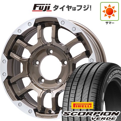 ジムニーシエラ/ジムニーノマド 夏タイヤ ホイール4本セット 215/70R16 ピレリ スコーピオン ヴェルデ ビッグウエイ B-LUGNAS FRD(ブロンズ/リムポリッシュ) 16インチ