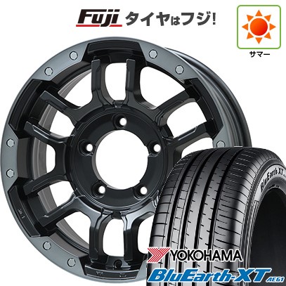 ジムニーシエラ/ジムニーノマド 夏タイヤ ホイール4本セット 215/70R16 ヨコハマ ブルーアース XT AE61 ビッグウエイ B-LUGNAS FRD(マットブラック/ブラッククリアリム) 16インチ