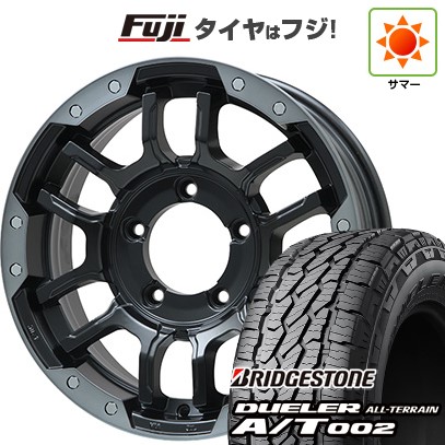 ジムニーシエラ/ジムニーノマド 夏タイヤ ホイール4本セット 215/70R16 ブリヂストン デューラー A/T002 OWL/RBL ビッグウエイ B-LUGNAS FRD(マットブラック/ブラッククリアリム) 16インチ