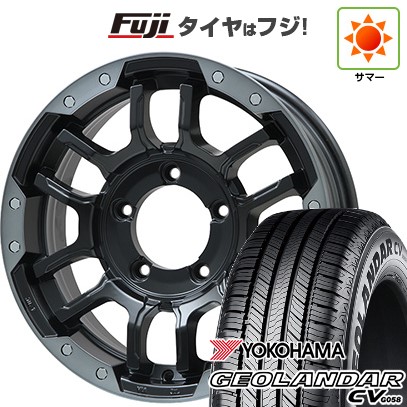 ジムニー 夏タイヤ ホイール4本セット 175/80R16 ヨコハマ ジオランダー CV G058 ビッグウエイ B-LUGNAS FRD(マットブラック/ブラッククリアリム) 16インチ