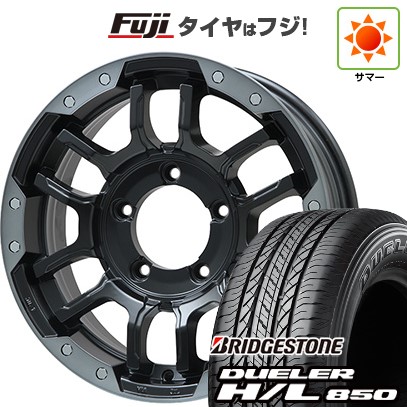 ジムニーシエラ/ジムニーノマド 夏タイヤ ホイール4本セット 215/70R16 ブリヂストン デューラー H/L850 ビッグウエイ B-LUGNAS FRD(マットブラック/ブラッククリアリム) 16インチ