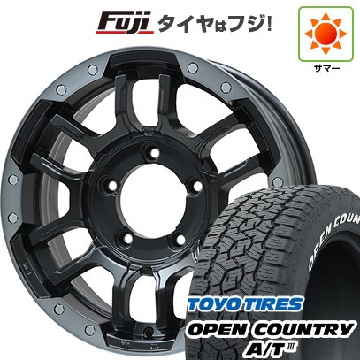 ジムニーシエラ/ジムニーノマド 夏タイヤ ホイール4本セット 215/70R16 トーヨー オープンカントリー A/T III RWL/RBL ビッグウエイ B-LUGNAS FRD(マットブラック/ブラッククリアリム) 16インチ