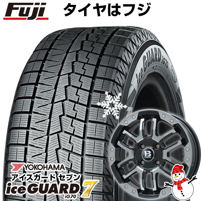 【新品】ライズ/ロッキー（ガソリン） スタッドレスタイヤ ホイール4本セット 195/65R16 ヨコハマ アイスガード7 セブンIG70 ビッグウエイ B-LUGNAS FRD 16インチ(送料無料)