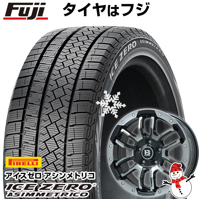 【新品】ライズ/ロッキー（ハイブリッド） スタッドレスタイヤ ホイール4本セット 195/65R16 ピレリ ウィンター アイスゼロアシンメトリコ ビッグウエイ B-LUGNAS FRD 16インチ(送料無料)